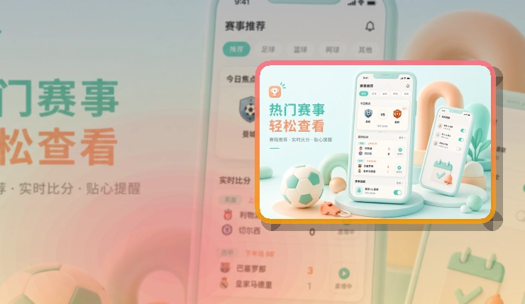开云 App亮点，赛事入口更有层次，页面更有记忆点 页面展示